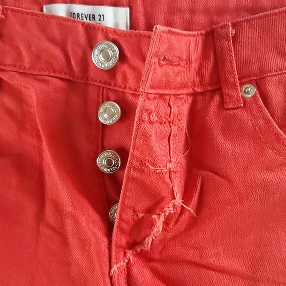 Red-Orange Shorts - Picture 4 of 6